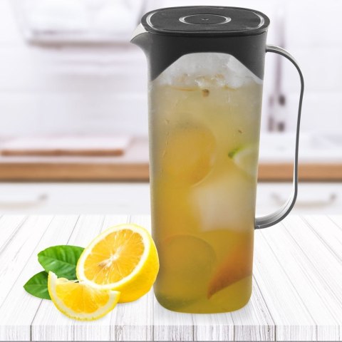 Dzbanek Plastikowy ORION 1,8 L z Pokrywką Sitko w Wieczku, Czarny