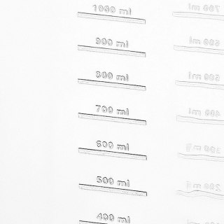 Dzbanek Plastikowy z Miarką ORION 1 L Przezroczysty z Uchem i Dzióbkiem