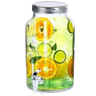 Dzbanek Słój do Napojów z Kranikiem Szklany VILDE 6,2 L