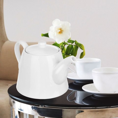 Dzbanek do Kawy Herbaty Porcelanowy Biały Klasyczny Solidny Trwały ORION 2l