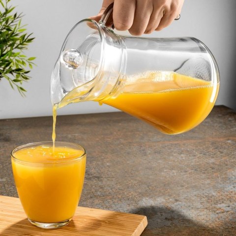 Dzbanek do Wody Soku Kompotu z Pokrywką Uchwytem Szklany Solidny VILDE 1,4 L