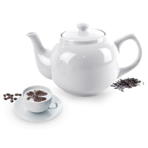 Dzbanek do Zaparzania Kawy Herbaty Porcelanowy Biały Solidny ORION 1,7 L