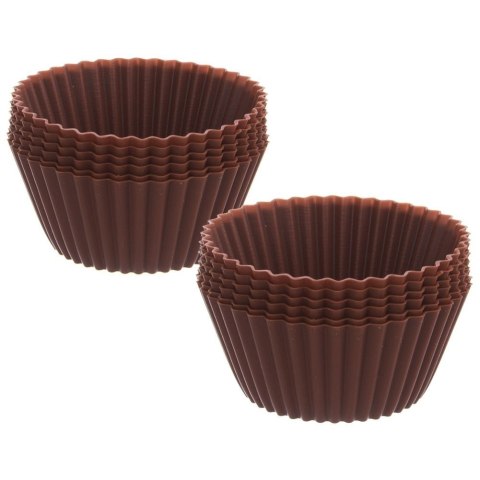 Foremki do Muffinek Silikonowe ORION SILLINIE 5,5 cm do Zmywarki 12 szt.