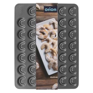 Forma do Ciastek ORION Rogaliki 42 x 32 cm Stal Nieprzywierająca na 41 szt.