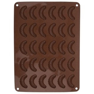 Forma do Ciastek Silikonowa Pomarańczowa Rogaliki ORION 34,5 x 24,5 x 1,2cm