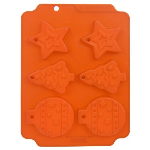 Forma do Ciastek Świąteczna ORION SILLINIE Silikonowa 23 x 17 cm 6 szt.