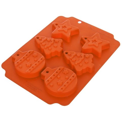 Forma do Ciastek Świąteczna ORION SILLINIE Silikonowa 23 x 17 cm 6 szt.
