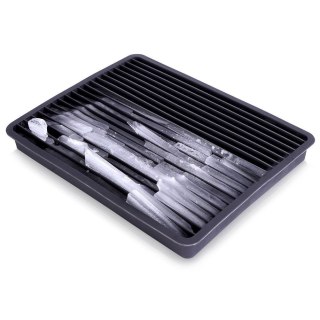 Forma do Kostek Lodu EXCELLENT Kruszony Lód 18 x 14,5 cm Silikonowa Czarna