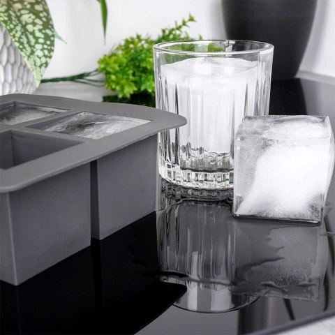 Forma do Kostek Lodu EXCELLENT XXL Kwadrat Silikonowa 15,5 cm 4 szt.