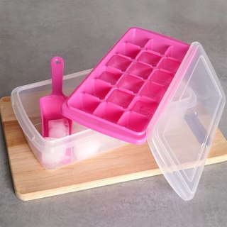 Forma do Kostek Lodu EXCELLENT Pojemnik Łopatka Silikonowe Dno 18 szt.