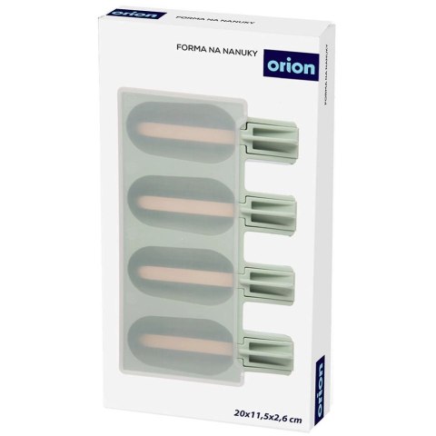 Forma do Lodów ORION Silikonowa Zielona Pokrywka na 4 szt. + Patyczki