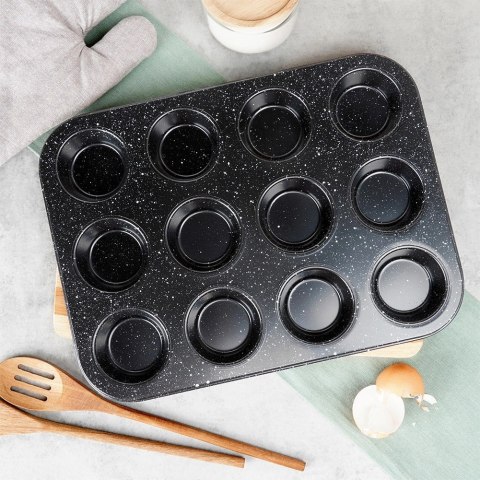 Forma do Muffinek VILDE Granitowa Nieprzywierająca na 12 szt. 35 x 26,5 cm