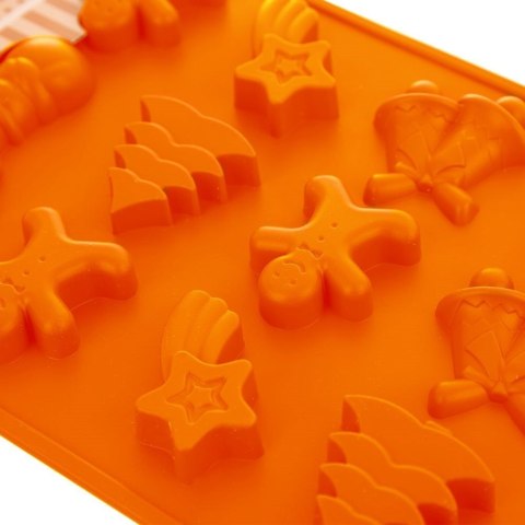 Forma do Pieczenia 15 Ciastek Świąteczna Silikonowa Solidna ORION 29 x 17cm