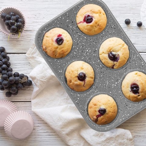 Forma Foremka do Pieczenia Muffinek Ciastek Granitowa ORION