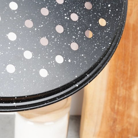 Forma do Pizzy VILDE Granitowa Perforowana Dno 28 cm Chrupiący Spód