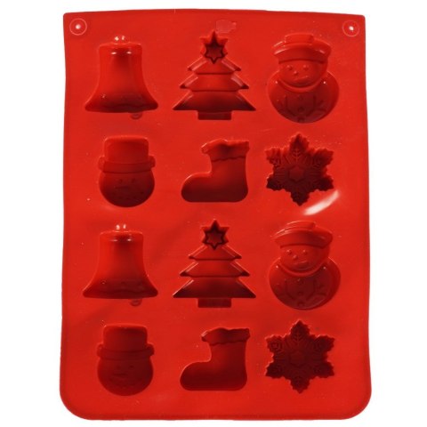Forma do Pralin LA CUCINA Silikonowa Świąteczna na 12 szt. do Zmywarki