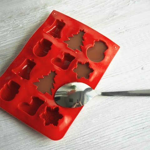 Forma do Pralin LA CUCINA Silikonowa Świąteczna na 12 szt. do Zmywarki