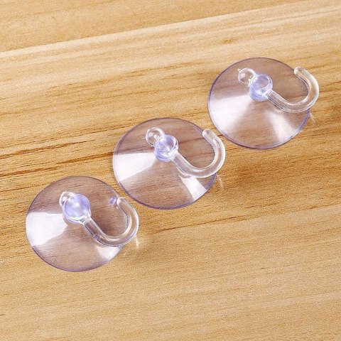 Haczyk Wieszak ORION na Przyssawkę 8 szt. 3,5 cm Kuchnia Łazienka