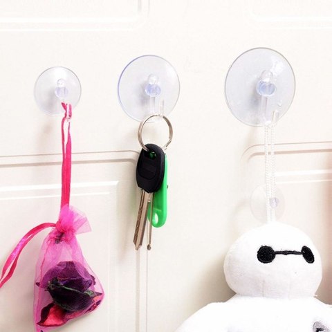 Haczyk Wieszak ORION na Przyssawkę 8 szt. 3,5 cm Kuchnia Łazienka