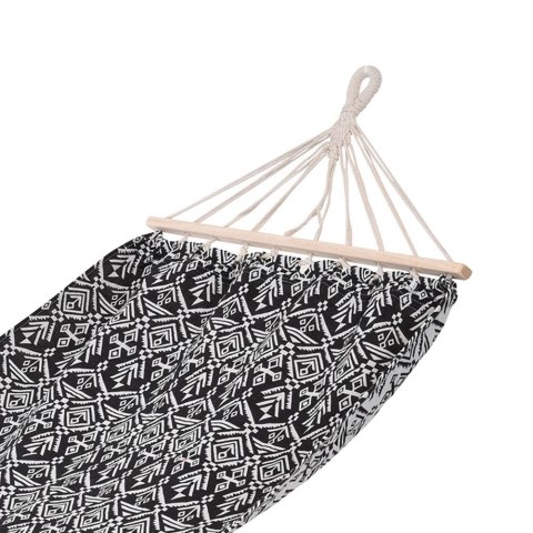Hamak Jednoosobowy Ogrodowy Wiszący Solidny Wytrzymały AMBIANCE 200 x 80 cm