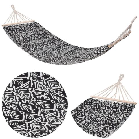 Hamak Jednoosobowy Ogrodowy Wiszący Solidny Wytrzymały AMBIANCE 200 x 80 cm