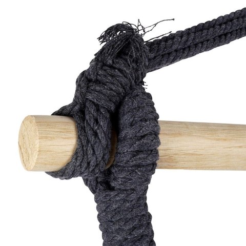 Hamak Ogrodowy Brazylijski Grafitowy z Poduszką Wytrzymały ORION