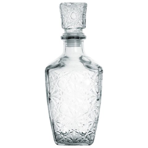 Karafka do Whisky EXCELLENT Szklana 830 ml Zdobiona Korek Prezent