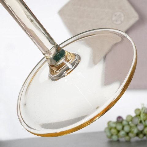 Kieliszek do Wina Szklany Bursztynowy Klasyczny Solidny VILDE 490 ml