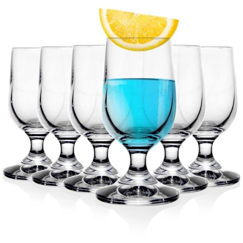 Kieliszki do Wódki Szklane na Nóżce ORION 20 ml Zestaw 6 szt.