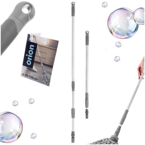 Kij do Mopa Miotły CLEAN SYSTEM Teleskopowy 94-158 cm Stalowy