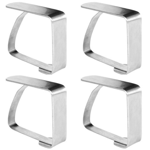Klipsy do Obrusu EXCELLENT Stal 4 szt. Zabezpieczają Przed Wiatrem