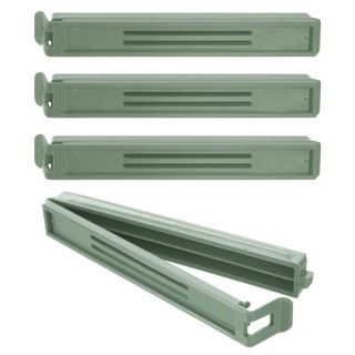 Klipsy do Torebek ORION 4 szt. Zielone 11 cm Tworzywo do Żywności