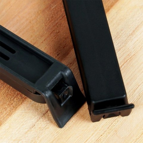 Klipsy do Torebek VILDE 22 szt. Czarny 2 Rozmiary Tworzywo Szczelne