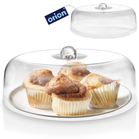 Klosz Pojemnik Talerz z Pokrywą na Ciasto Przekąski Ochronny ORION 29,5 cm