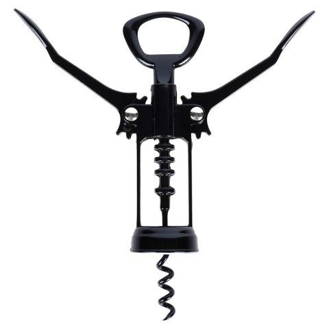 Korkociąg do Wina Metalowy Czarny 16 cm VILDE Wytrzymały Uniwersalny