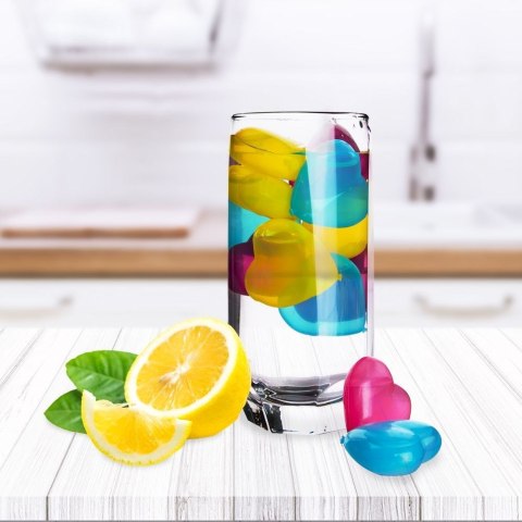 Kostki Lodowe Wielorazowe Kształt Serce 20 Sztuk ORION Nie Rozcieńczają