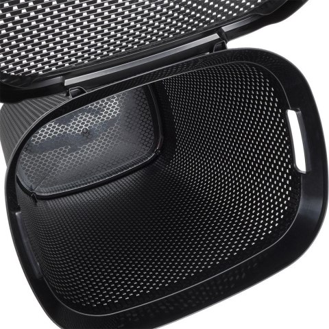 Kosz na Pranie Ubrania Łazienkowy Plastikowy Czarny BATHROOM SOLUTIONS 60 L