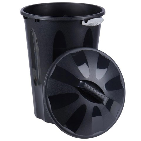 Kosz na Śmieci Odpady Kompostownik Plastikowy Czarny 40 L VILDE ORION
