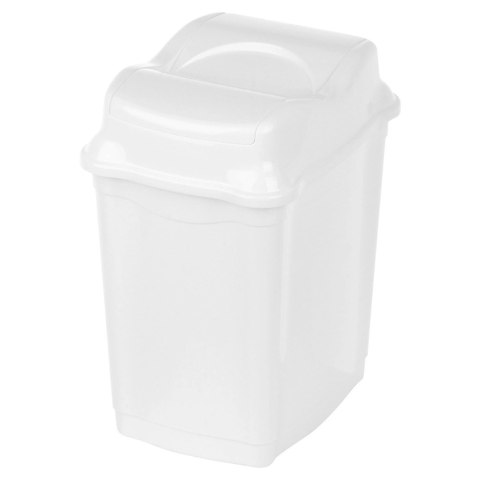 Kosz na Śmieci Plastikowy Biały 9 L ORION Wytrzymały i Pojemny