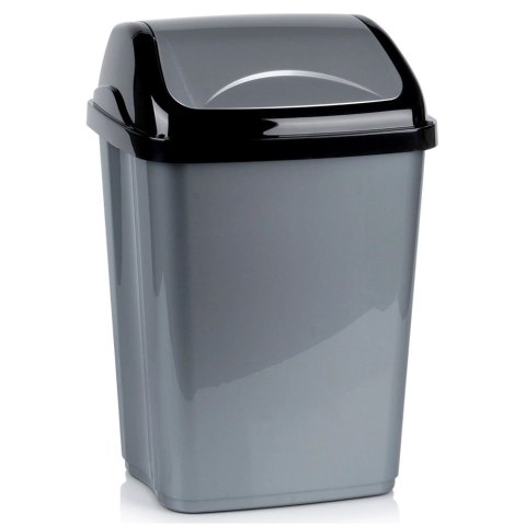 Kosz na Śmieci Plastikowy Szary 26 L ORION Wytrzymały i Pojemny