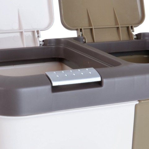 Kosz na Śmieci do Segregacji Odpadów Podwójny Plastikowy Trwały ORION 2x10l