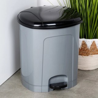 Kosz na Śmieci z Pedałem Plastikowy Szary 21 L ORION Wytrzymały i Pojemny