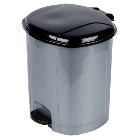Kosz na Śmieci z Pedałem Plastikowy Szary 21 L ORION Wytrzymały i Pojemny