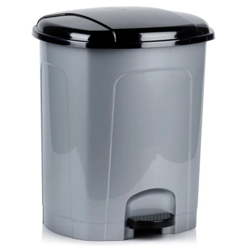 Kosz na Śmieci z Pedałem Plastikowy Szary 30 L ORION Wytrzymały i Pojemny