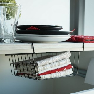 Koszyk Podwieszany pod Półkę Metalowy Czarny 27,5 x 25 x 14 cm VILDE