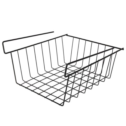 Koszyk Podwieszany pod Półkę Metalowy Czarny 27,5 x 25 x 14 cm VILDE
