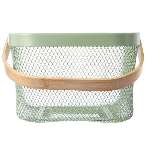 Koszyk do Przechowywania Owoców Warzyw Metalowy Zielony 27 x 24,5 cm ORION