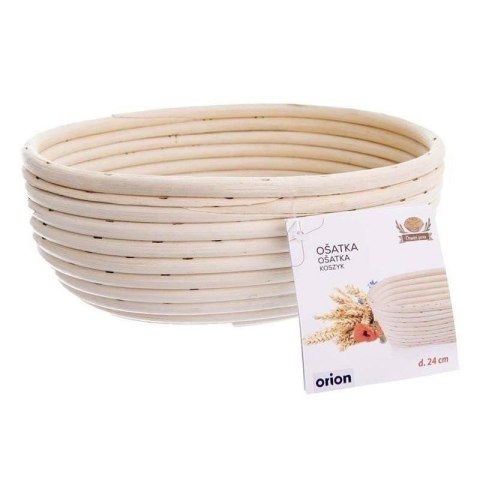 Koszyk do Wyrastania Ciasta na Chleb Rattanowy Solidny ORION 24x18,5x9 cm