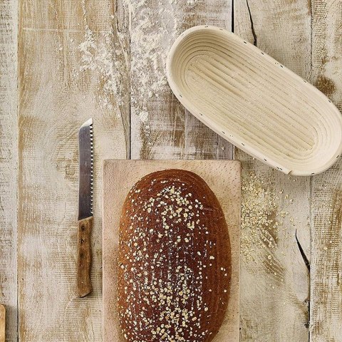 Koszyk do Wyrastania Ciasta na Chleb Rattanowy Solidny ORION 32 x 15 x 9 cm