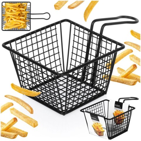 Koszyk na Frytki Czarny 22 x 13 x 8 cm EXCELLENT HOUSEWARE Uniwersalny
